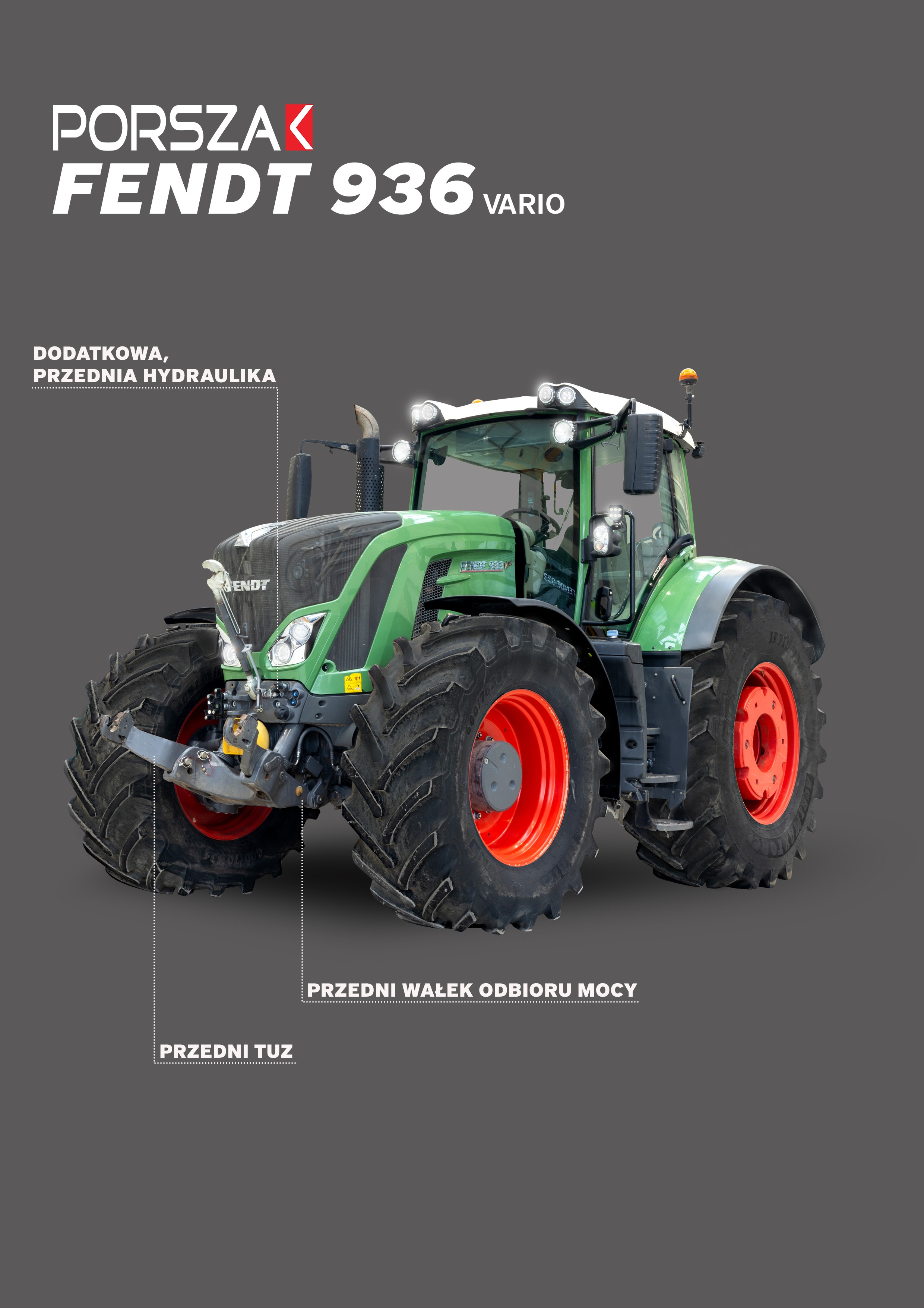 Wynajem ciągnika rolniczego Fendt 936 vario